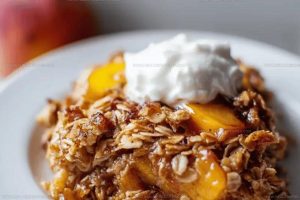 8408234 Baked Oatmeal with Peaches Recipe